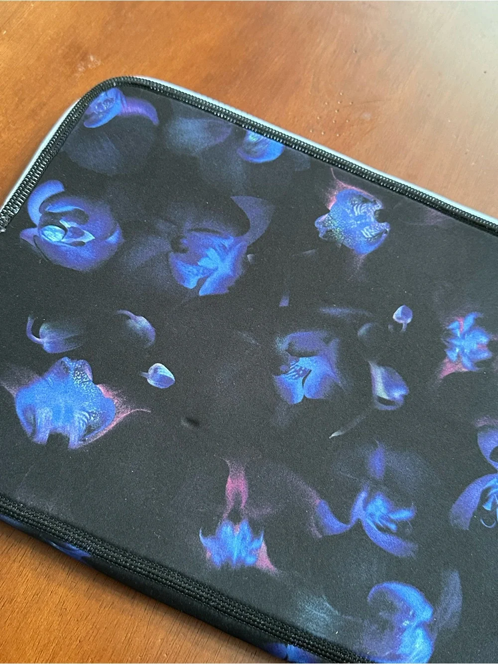 Typo Black with Orchid Design 13” Laptop Case